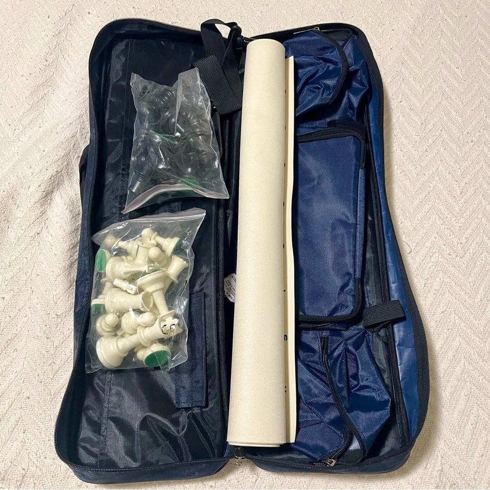 Chess Competition Tournament Chess set In Sturdy Blue Travel Case